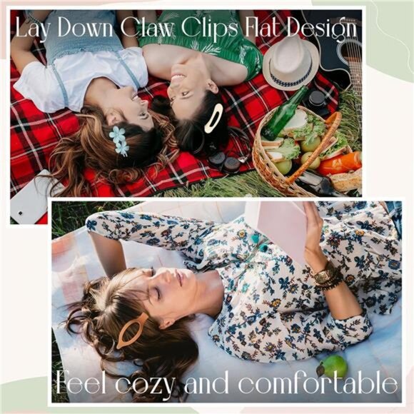 18 Pcs Flat Hair Clips - Picture 5 of 7